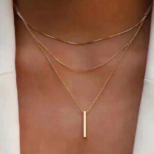 Gold Necklace Stack Set NWOT